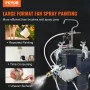 Spray Paint Pressure Pot Tank, 10L/2.5gal Air Paint Pressure Pot, 1.5mm+4mm Two Nozzles Two Spray Paint Guns for Industry Home D