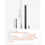 Pool Cue, 1447.8mm Jointed Snooker Cue, Snooker Cues Stick with Extension Rod & 9.7mm Leather Tip, 538g Pools Stick for Professi