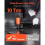 Knockout Punch Set, 98.07 kN Hydraulic Knockout Set, 12.7 to 50.8mm KO Tool Kit Hole Making Tool, KO Tools Kit W/6 Dies for Meta