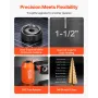 Knockout Punch Set, 98.07 kN Hydraulic Knockout Set, 12.7 to 50.8mm KO Tool Kit Hole Making Tool, KO Tools Kit W/6 Dies for Meta