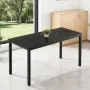 Conference Table, Set of 6, 1400 mm Office Meeting Table for 16 Person, Flexible Combination Desk Set, Modern Rectangle Meeting 