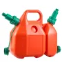 VEVOR Fuel Container, 6 L, Fuel Tank with Spout & 1.9 L Extra Oil Container, 5.5 L/min Max Flow Rate, Leak-proof and Portable Fl