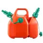 brændstofbeholder, 6 l, brændstoftank med tud og 1,9 l ekstra