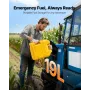 Fuel Container, 19 L, Gas Tank with Spout & Clear Scale, 15 L/min Max Flow Rate, Secure & Leak-proof, Portable Flat Fluid Contai