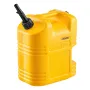 Fuel Container, 19 L, Gas Tank with Spout & Clear Scale, 15 L/min Max Flow Rate, Secure & Leak-proof, Portable Flat Fluid Contai