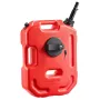 Fuel Container, 10 L, Gas Can with Spout and Lockable Bracket, 15 L/min Max Flow Rate, Secure & Leak-proof, Portable Flat Fluid 