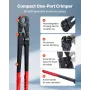 VEVOR Pibe Crimping Tool Kit, PEX & Aluminium-Plastic Tube Crimper med TH12 TH16 TH20 TH26 TH32 kæber og bøjeligt håndtag,