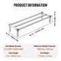 Aluminum Dunnage Rack Stationary Dunnage Rack 48â€ x 14â€ x 8â€ Storage Rack