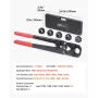 Pipe Crimping Tool Kit, PEX & Aluminum-Plastic Tube Crimper with TH12 TH16 TH20 TH26 TH32 Jaws & Bendable Handle, Compact Single