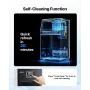 Commercial Ice Maker Machine, 40.82 kg/24h with 5.44kg Storage, 32 Cubes per Cycle, Stainless Steel Freestanding & Countertop Ic