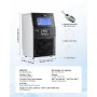 Commercial Ice Maker Machine, 40.82 kg/24h with 5.44kg Storage, 32 Cubes per Cycle, Stainless Steel Freestanding & Countertop Ic