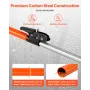 Cargo Bar, Ratcheting Cargo Bars Adjustable from 1016mm to 1854mm, Heavy-duty Steel Cargos Stabilizer with Storage Net & Divider