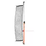 Cargo Bar, Ratcheting Cargo Bars Adjustable from 1016mm to 1854mm, Heavy-duty Steel Cargos Stabilizer with Storage Net & Divider