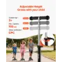 VEVOR Kick Scooter for Kids Ages 3+, 3-Wheel Toddler Scooter with Light-Up Wheels, Adjustable Height Handlebar, Wide Anti-Slip D