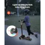 Kick Scooter for Kids Ages 3+, 3-Wheel Toddler Scooter with Light-Up Wheels, Adjustable Height Handlebar, Wide Anti-Slip Deck, L