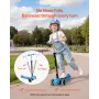 Kick Scooter til børn i alderen 3+, 3-hjulet småbørnsscooter