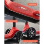 VEVOR Kick Scooter for Kids Ages 3+, 3-Wheel Toddler Scooter with Light-Up Wheels, Adjustable Height Handlebar, Wide Anti-Slip D