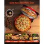 VEVOR Pizzaovn, 304,8 mm elektrisk pizzakoger, 1200W elektrisk pizzakomfur med Cordieritsten, 5-tilstands temperaturkontrol,