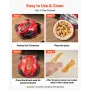 Pizza Oven, 304.8 mm Electric Pizza Maker, 1200W Electric Pizzas Cooker with Cordierite Stone, 5-Mode Temperature Control, Viewi