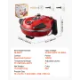 VEVOR Pizza Oven, 304.8 mm Electric Pizza Maker, 1200W Electric Pizzas Cooker with Cordierite Stone, 5-Mode Temperature Control,