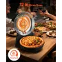 Pizzaovn, 304,8 mm elektrisk pizzakoger, 1200W elektrisk