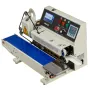VEVOR Continuous Bag Band Sealing Machine, 6-12 mm Seal Width, Horizontal Band Sealer Machine with Ink Printing, Temp & Speed Ad