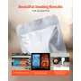 Continuous Bag Band Sealing Machine, 6-12 mm Seal Width, Vertical Band Sealer Machine with Roller Printing , Temp & Speed Adjust