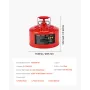 Safety Gas Can, 9.5 L Type II Red Safety Can for Gasoline with Stainless Steel Flame Arrester, Self-Closing Lid, and Flexible Me