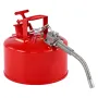 VEVOR Safety Gas Can, 9.5 L Type II Red Safety Can for Gasoline with Stainless Steel Flame Arrester, Self-Closing Lid, and Flexi