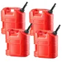 VEVOR Fuel Container, 19 L, Gas Tank with Spout & Clear Scale, 15 L/min Max Flow Rate, Secure & Leak-proof, Portable Flat Fluid 