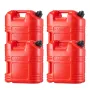Fuel Container, 19 L, Gas Tank with Spout & Clear Scale, 15 L/min Max Flow Rate, Secure & Leak-proof, Portable Flat Fluid Contai