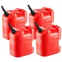 Fuel Container, 19 L, Gas Tank with Spout & Clear Scale, 15 L/min Max Flow Rate, Secure & Leak-proof, Portable Flat Fluid Contai
