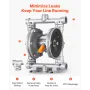 luftdrevet dobbeltmembranpumpe, 25 l/min maks., standard ind-