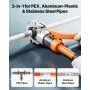Hydraulisk rørpresseværktøj, multifunktionel rørfittingspresser