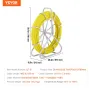 Fish Tape Fiberglass, 492 ft, 5/16 in, Duct Rodder Fishtape