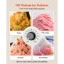 Snowflake Ice Machine, 80KG/24H Snowflake Ice Maker, Ice-Shaver Machine with Stainless Steel Blade, Electric Snow Cone Maker wit