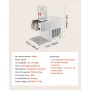 Snowflake Ice Machine, 80KG/24H Snowflake Ice Maker, Ice-Shaver Machine with Stainless Steel Blade, Electric Snow Cone Maker wit