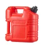 Fuel Container, 9.5 L, Gas Tank with Spout & Clear Scale, 15 L/min Max Flow Rate, Secure & Leak-proof, Portable Flat Fluid Conta