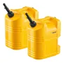 Fuel Container, 19 L, Gas Tank with Spout & Clear Scale, 15 L/min Max Flow Rate, Secure & Leak-proof, Portable Flat Fluid Contai