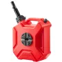 Fuel Container, 5 L, Gas Can with Spout and Lockable Bracket, 15 L/min Max Flow Rate, Secure & Leak-proof, Portable Flat Fluid C