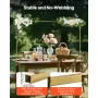 Over the Table Rod Stand with Clamps, Adjustable 71-249 cm Length & 33-106 cm Height, Table Arch Stand with Floral Accessories, 