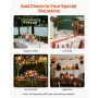 Over the Table Rod Stand with Clamps, Adjustable 71-249 cm Length & 33-106 cm Height, Table Arch Stand with Floral Accessories, 