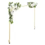 VEVOR Over the Table Rod Stand with Clamps, Adjustable 71-249 cm Length & 33-106 cm Height, Table Arch Stand with Floral Accesso