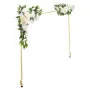 VEVOR Over the Table Rod Stand with Clamps, Adjustable 71-249 cm Length & 33-106 cm Height, Table Arch Stand with Floral Accesso