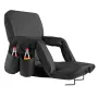 Stadium Seat, 6 Adjustable Angle Wide Bleacher Chair, 73.66mm Cushion Padded Stadium Seat with Armrest and Back Support, Stadium
