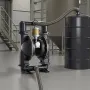 Air Operated Double Diaphragm Pump, 598 L/min Max, Standard Inlet & Outlet Air Pneumatic Waste Oil Transfer Pump, Aluminum Alloy