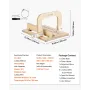Soap Cutter, 0-2 inch Adjustable Thickness, Wood Soap Slicer with Stainless Steel Adjustable Wire Tension, with Extra Wires, Mul