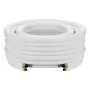 VEVOR 7.6m Mini Split Line Set, 9.5 & 15.9mm OD AC Copper Tubing Pipe, 3/8 White PE Thickened Insulated Coil with Flared Nuts, R