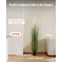 kunstgræsplante, 2-pak 1194 mm sivblomstergræs i krukke