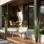 Artificial Grass Plant, 2 Pack 1194mm Reed Flower Grass in Pot, Premium PVC Faux Fake Greenery Shrubs Plant for Indoor Outdoor H